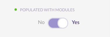 Populated with modules
toggle