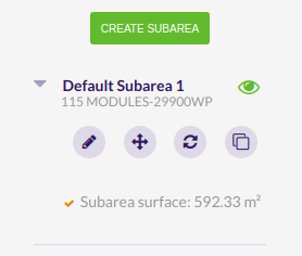 Subarea creation
button